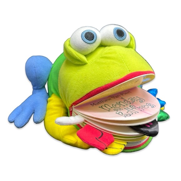 Dragonfly Design Other - Matthew Van Fleet "Monday the Bullfrog" Interactive Plush Puppet Book 2006